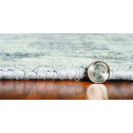 Homeroots 108 x 156 in. Grey Viscose Rug 374762